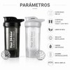 (2 piezas) 500ML Botella para Proteina de Coctelera，Botella Deportiva de