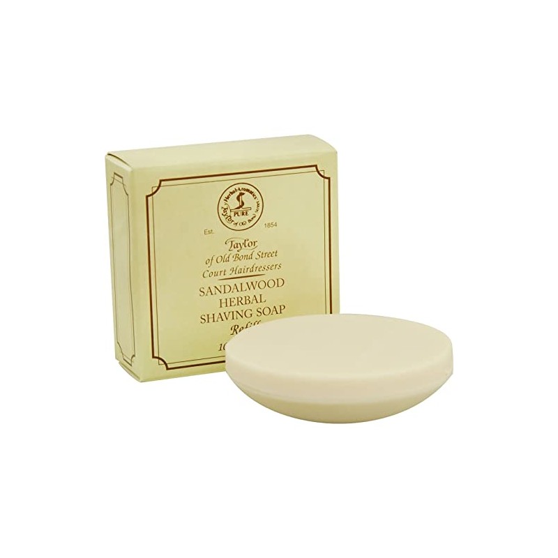 Taylor of Old Bond Street Sandalwood Hard Shaving Soap Refill,