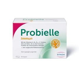Probielle Immune Dietary Supplement with Vitamins A, B6, B12 and C as well as Folic Acid, Zinc and Selenium that contribute to the normal function of the immune system - 1 x 90 capsules