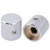 Musiclily Pro 6mm Steel Knurled Flat Top Barrel Knobs with