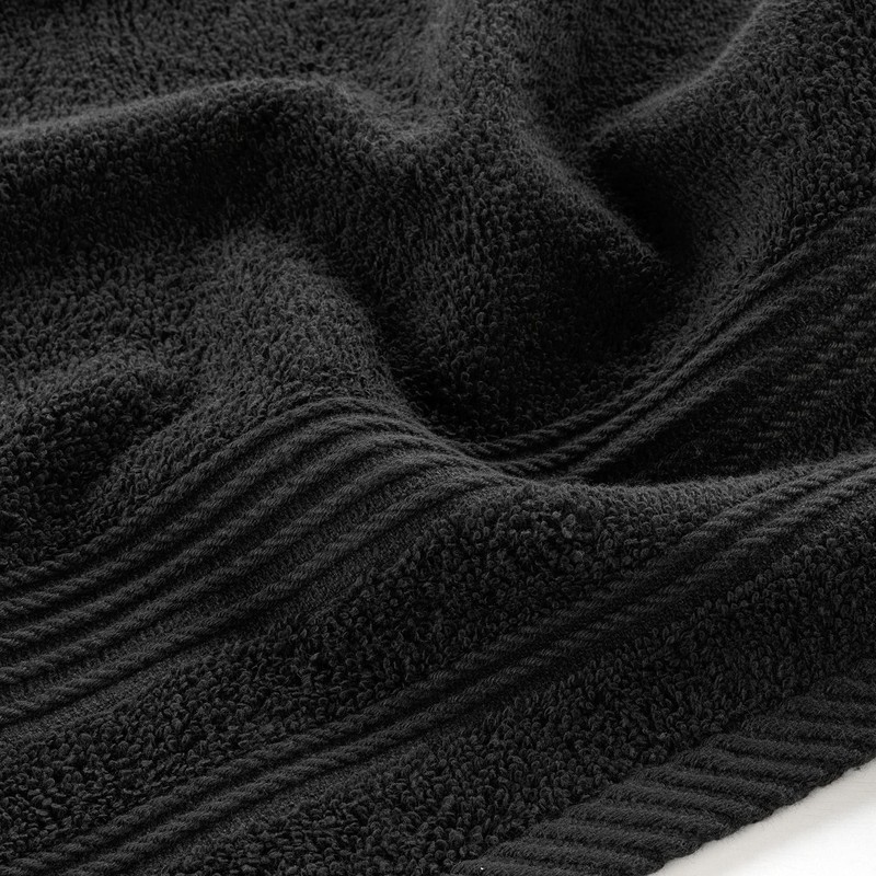 Douceur d'Intérieur, Tendresse Guest Towel (30 x 50 cm) Black