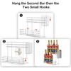 OVICAR Coffee Syrup Organizer Rack - 8 Syrup Bottle Holder