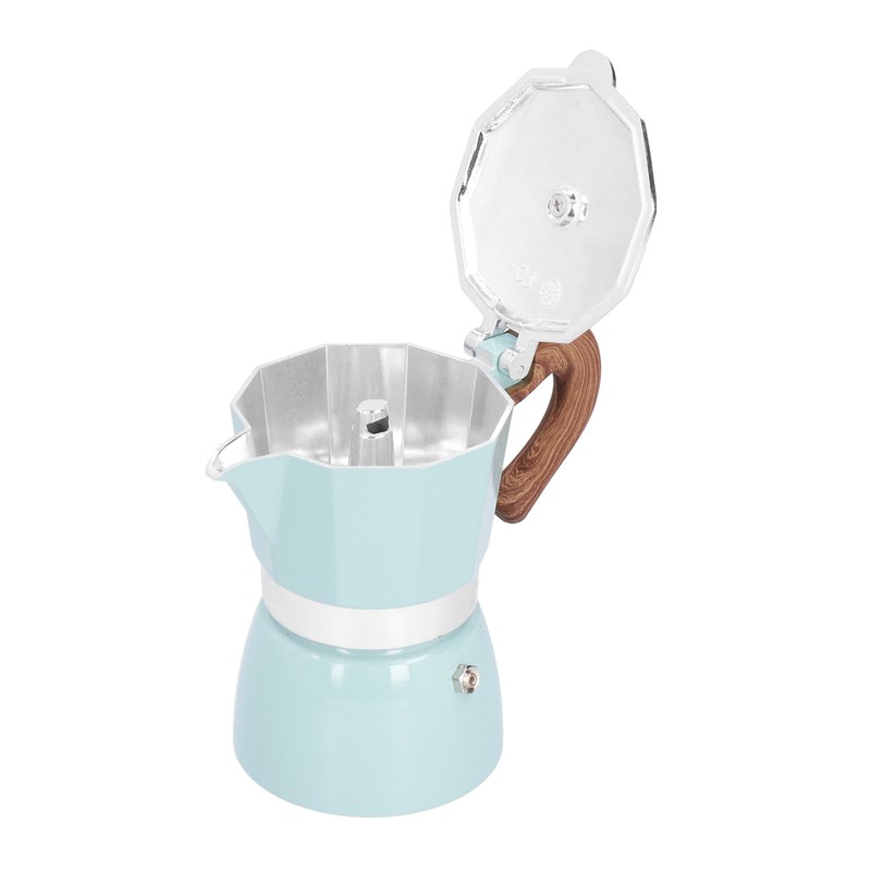 150ML Practical Aluminum Coffee Maker Octagonal Moka Coffee Pot for