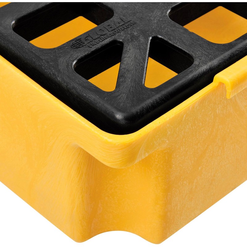 Global Industrial Spill Containment Platform, 1 Drum Capacity