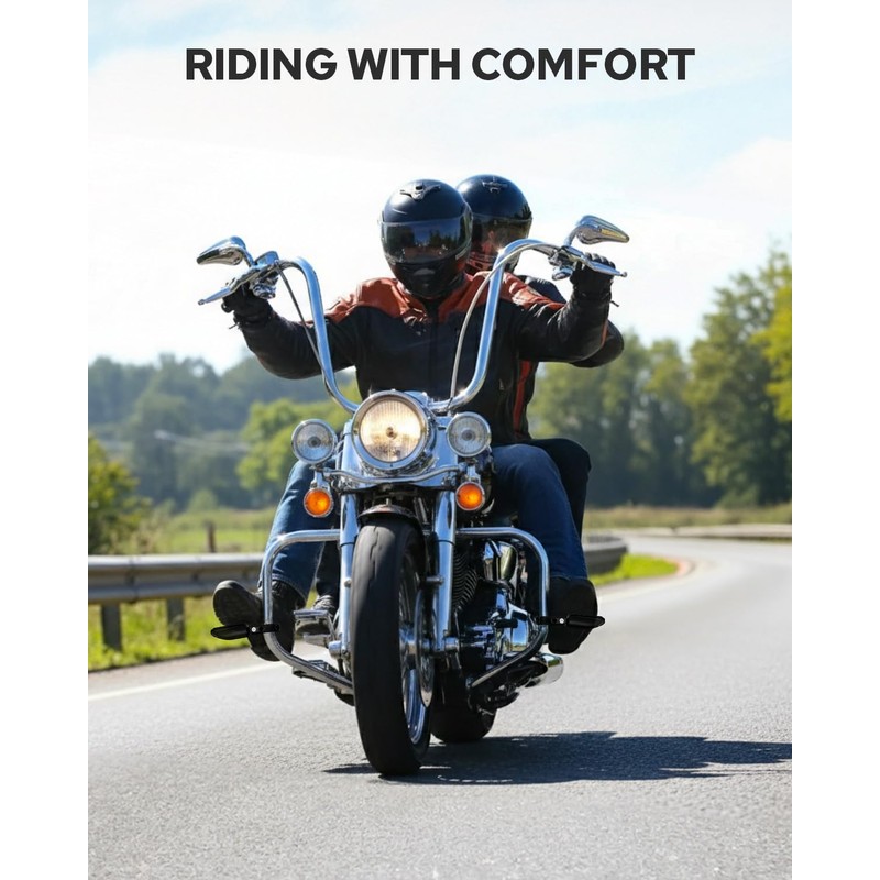 Benlari Highway Pegs P-Clamp Mount Kit, A3 Steel Motorcycle Foot