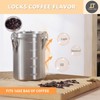 Tanjiae Stainless Steel Coffee Canister | 100% Airtight Metal Food