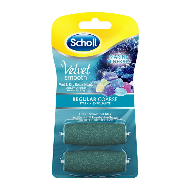 Scholl Velvet Smooth Replacement Rollers Strong Pack of 2
