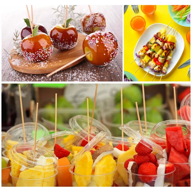 Jands Palillos Para Brochetas Palo De Bambú Madera 15cm 90pzs