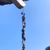 Aifeorzo 8.5 FT Rain Chain, Rain Chains for Gutters, Metal