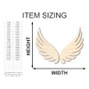 Unfinished Wood Angel Wings Shape Craft up to 46" 4"