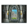 10x8ft Cartoon Fairytale Photography Backdrop Old Castle Vinyl Rustic Arch