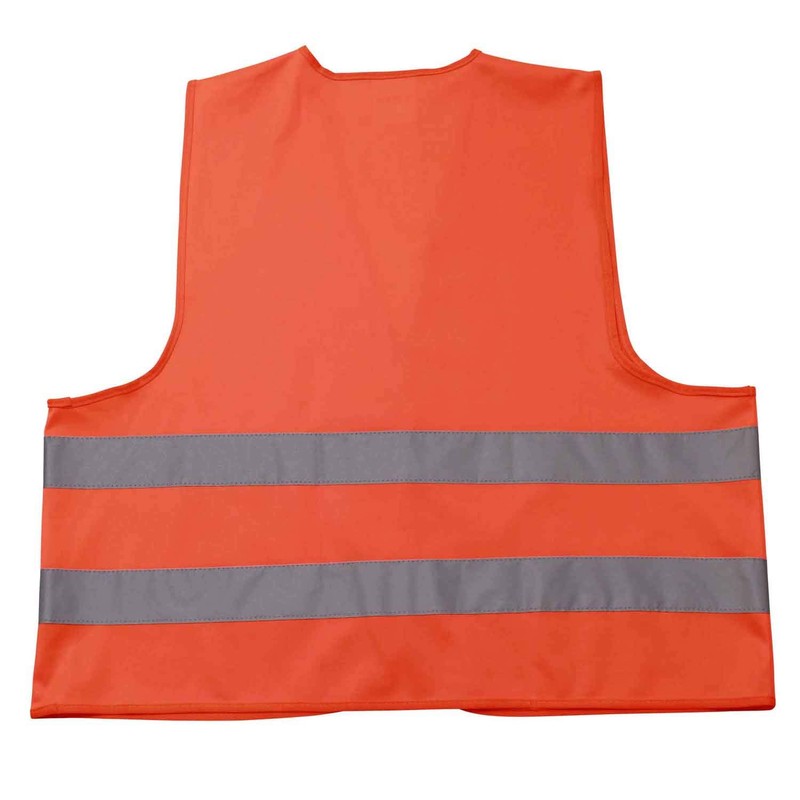 5 x Car Safety Vest Orange Adult One Size EN