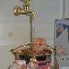 Decorative Metal and Plastic Faucet Fountain with Circulating Water, for