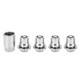 Wheel Lock Lug Nuts High Strength Alloy Steel Toyota Camry Corolla Tacoma + Other 12mm x 1.5 1.30 Inch Prevent Theft Security Protection Replacement