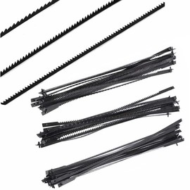 QUWUMGD 36Pcs 5 Inch Scroll Saw Blades Carbon Steel Pinned Scroll Saw Blades 10/15/18 Teeth Saw Blades Woodworking Tool Power Tool Accessories for Wood Plastic Foam Cutting WF