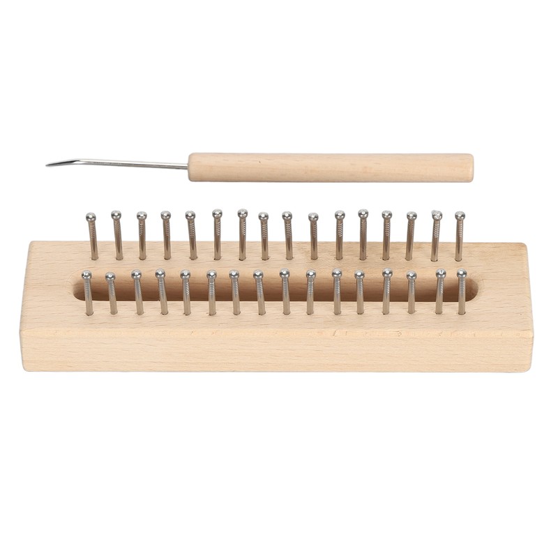 Wooden Knitting Loom with Loom Hook Wooden Knitting Loom Set