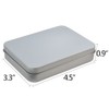 Wobe 12pcs Metal Rectangular Empty Hinged Tins Box Containers 4.5x3.3x0.9