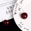 Cherry Earrings for Women Cute Fruit Dangle Earrings Red Fruit