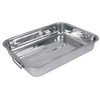 Crealys 500536 Flat, Stainless Steel, Grey, 27.5 x 20.5 x