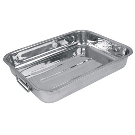 Crealys 500536 Flat, Stainless Steel, Grey, 27.5 x 20.5 x 6 cm
