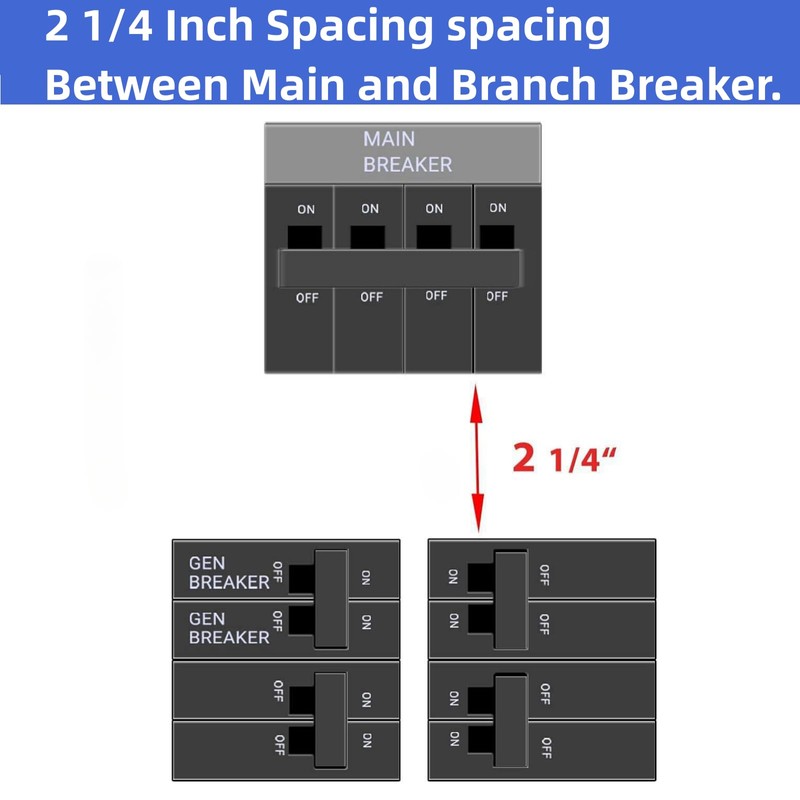 Generator Interlock Kit Compatible with GE General Electeric Vertical Main