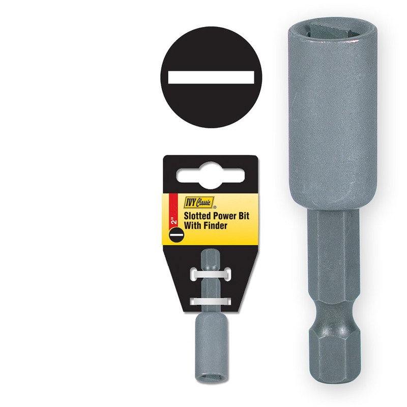 IVY Classic 44232 2-Inch #8-10 Slotted Power Bit with Finder,