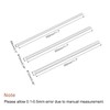 sourcing map Round Solid Aluminum Rod 8,10,12mm Diameter 300mm Length