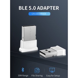 WitMotion BLE 5.0 Wireless Bluetooth USB Adapter, CP2102 Driver【 30meters Range, Anti-Dust, Small-in-Size, Plug and Play】 Bluetooth Dongle for WitMotion BLE 5.0 Sensor (WT901BLECL/ WT901BLE)