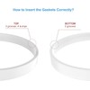 3 x Nutri Ninja Replacement compatible Gasket Seal Rings Auto