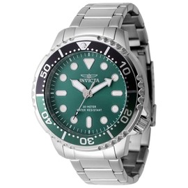 Invicta Pro Diver Men 48mm Stainless Steel Steel Green dial PC21J Quartz