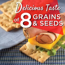 Vinta Crackers, Original – Delicious Bold Taste of 8 Grains and Seeds – No Artificial Flavors, No Cholesterol, Peanut Free - Delicious Plain or Topped, 8.8-ounce. (Pack of 12 )