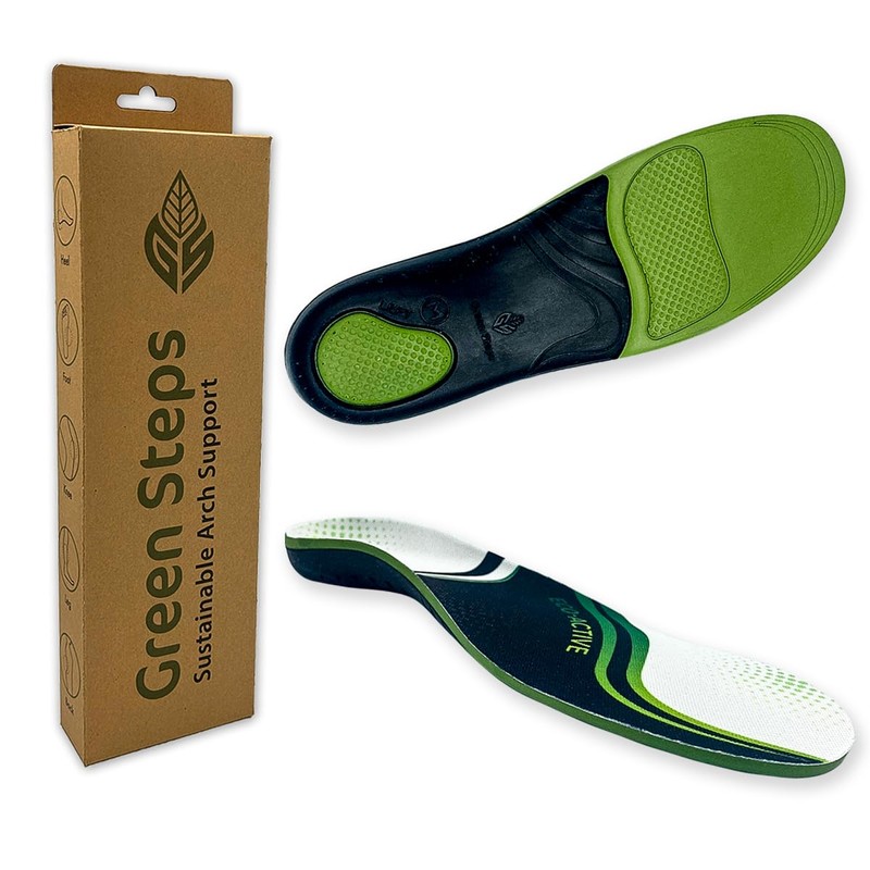 GS Eco-Active Sustainable Arch Support Insoles Green EU 46-48 XL
