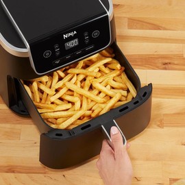 Ninja Air Fryer Pro 4-in-1 - Air Fry, Air Roast, Bake, Reheat, Dehydrate, Roast- Nonstick Basket & Crisper Plate - Grey