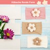 Cfcyhla 3 Stück Baby-Blumen-Stirnband, Nylon-Stirnbänder, weiche Haarbänder, Baby-Zubehör für Neugeborene,