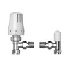 Plumb Bliss Thermostatic TRV Valve (15mm x 1/2") Angled with