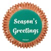 Wilton Season's Greetings Baking Cups, Green Brown, Standard 75 Count