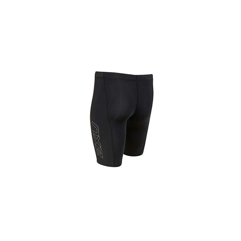 2XU TR2 MA3851b Men's Compression Shorts, BLK/SIL