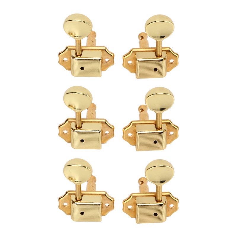 6 Pcs String Tuning Pegs 3L3R High Strength Metal Machine