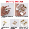 Brass 8mm Hidden Barrel Hinges with Drill Bit and Depth