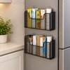 Metal Cabinet Door Storage Basket for Kitchen Organization – Space-Saving