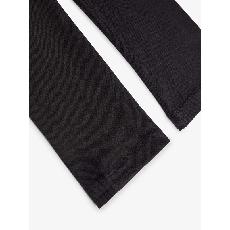 NAME IT Girls' Basic Leggings Organic Cotton Black, black