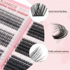 Yomice Individual Cluster Lashes Extensions 600Pcs D Curl Natural Lash