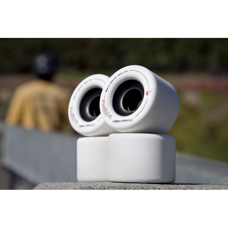 Fireball Tinder 65mm 81a Durometer Skateboard & Longboard Wheels (White