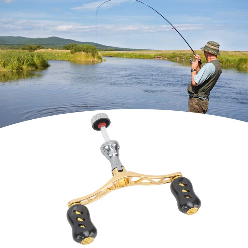 Black Power Fishing Reel Handle Grip Carbon Fiber Fishing Reel