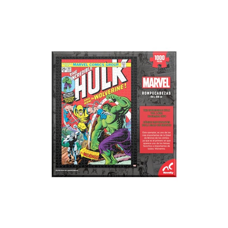 NOVELTY Corp - Rompecabezas Coleccionable-C- Comic Hulk 1000 Piezas