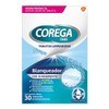 Corega Tabs Blanqueador, Limpiador de Prótesis Dentales, 30 Tabletas Efervescentes