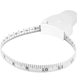 YGHSZ Automatic High-Precision Dual-Sided Fitness Measuring Tape, Tape Measure Body, Measuring Tape for body Measurements,White, Plastic, 150cm/59in