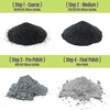 Wirejewelry 4 Step Rock Tumbler Abrasive Grit and Polish Kit,