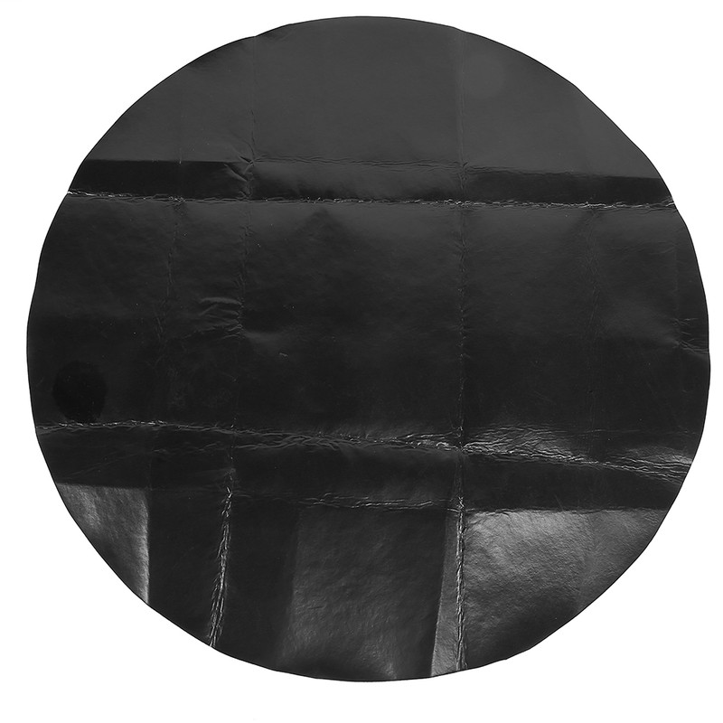 36in Round Shape Gary Barbecue Mat Oil Resistant BBQ Floor