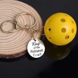 Pickleball Keyring Gifts for Men Boys Bff Bestie Birthday Christmas Gifts for Best Friend Bestie Encouragement Inspirational Gifts for Boyfriend Husband Pickleball Keychain for Son Grandson Nephew